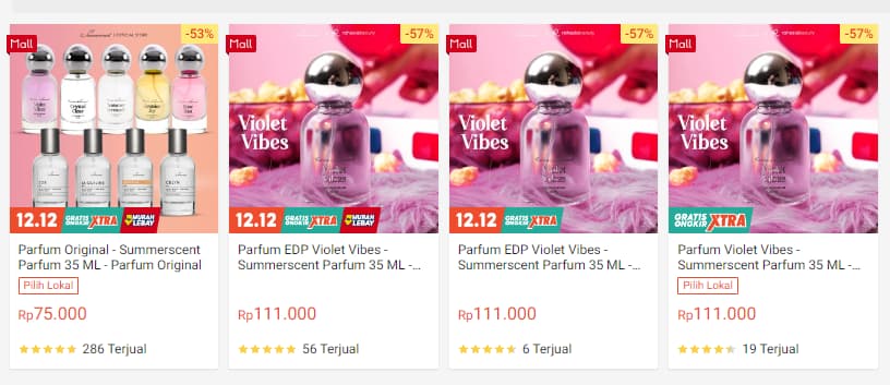 Contoh Parfum yang Disukai Wanita